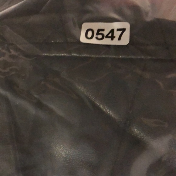 Maje Baneta Quilted Faux Leather Jacket Long Sleeve Solid Black 40 Large - Picture 12 of 12